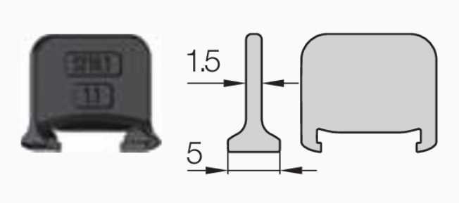 EasyClip mini E10 - Перегородка вертикальная подвижная ST10.1.